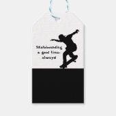 Motivatie skateboarden offerte Goede tijd altijd Cadeaulabel (Voorkant)