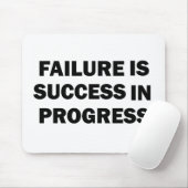 Motivatie sportschool quotes voor succes muismat (Met muis)