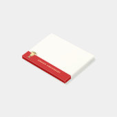 Motivatie sporttrainer red golden post-it® notes (Schuin)