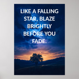 Motivatie sterren Quote Poster