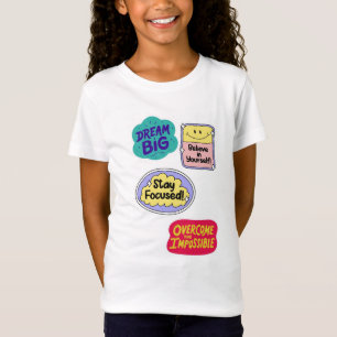 Motivatie Sticker Pack: Dream Big & Stay Focuse T-shirt