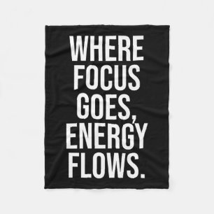 Motivatie stoïcijnse filosofische quote voor Focus Fleece Deken