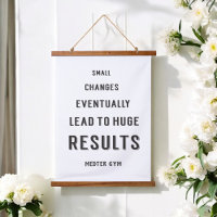 Motivatie succes Gym citeert zwart-wit