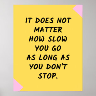 Motivatie succes / Inspirerend prijsopgave Poster