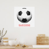 Motivatie Succes Voetbal Football Poster (Keuken)
