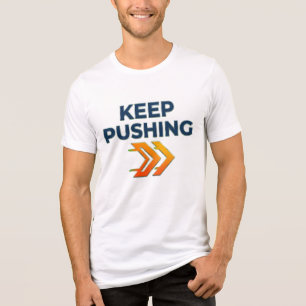 Motivatie T-shirt, Blijf Doorgaan Kleding, Inspira Tri-Blend Shirt