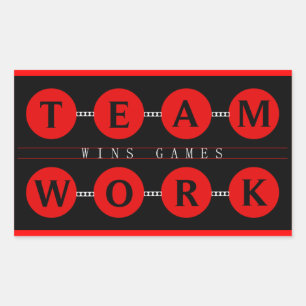 Motivatie TEAMWORK Wint Spellen Stickers