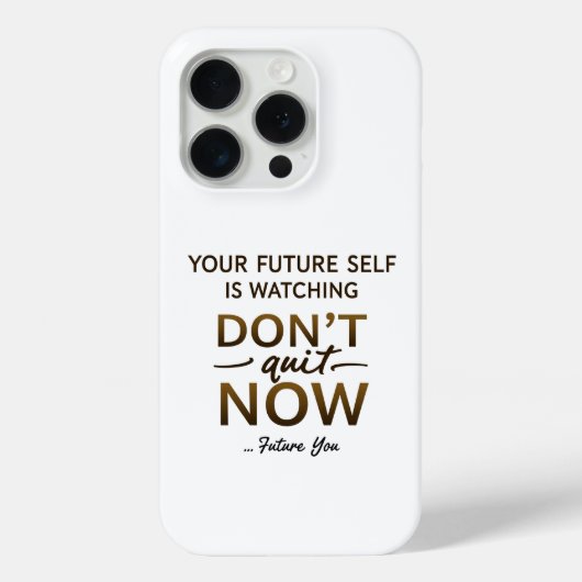Motivatie telefoonhoesje – Stop niet met nu – Toek Case-Mate iPhone Case (Achterkant)