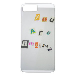 Motivatie telefoonhoesontwerp voor zelfliefde" 	iPhone 8 plus / 7 plus hoesje