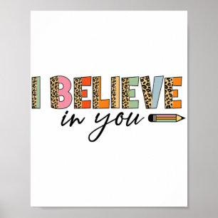 Motivatie testen Grappige School Teacher Kind Test Poster