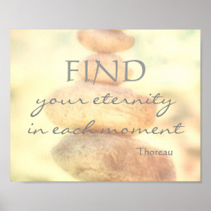 motivatie Thoreau citaat poster natuur kunst