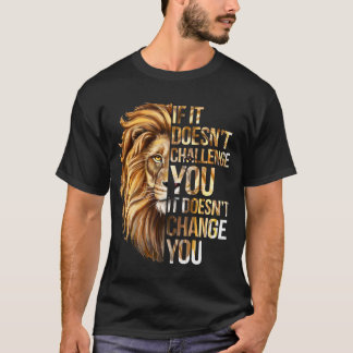 Motivatie training en fitness citaten Lion Mind T-shirt
