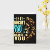 Motivatie training fitness citaten Lion Kaart (Gele Bloem)