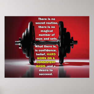 Motivatie training poster