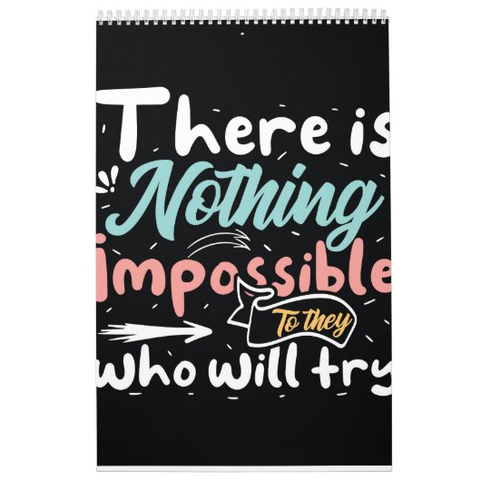 Motivatie typografie kalender (Hoes)