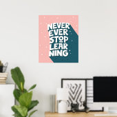 Motivatie typografie poster (Thuiskantoor)