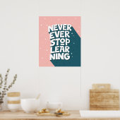 Motivatie typografie poster (Keuken)