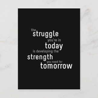 Motivatie typografisch Briefkaart