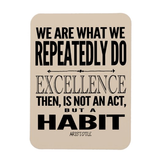 Motivatie typografische offerte | Kies uw kleur Magneet (Verticaal)