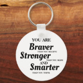 Motivatie U bent sterk slim Sleutelhanger (Voorkant)