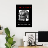 motivatie uitdaging voor het bereiken van sport poster (Thuiskantoor)