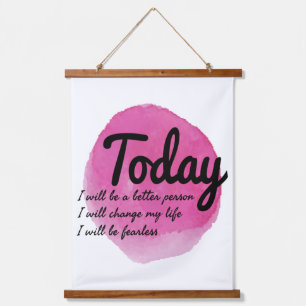 motivatie viabben voor zelfacceptatie hangend wandkleed