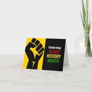 Motivatie vieren Black History Month BHM Feestdagen Kaart