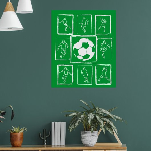 Motivatie voetbalvaardigheden poster (Woonkamer 1)