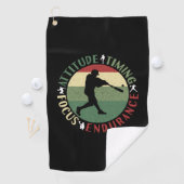 Motivatie Waarden Voor Honkbalteams Golfhanddoek (Insitu)