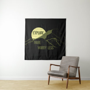 Motivatie wandelaars citaten wandkleed