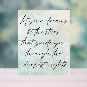 Motivatie Waterverf Inspirerend offerte Acryl Bord