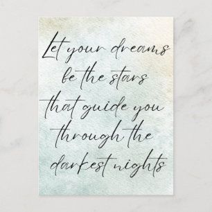 Motivatie Waterverf Inspirerend offerte Briefkaart