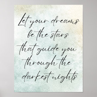 Motivatie Waterverf Inspirerend offerte Poster