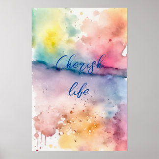 Motivatie Waterverf Wall Art Poster 25