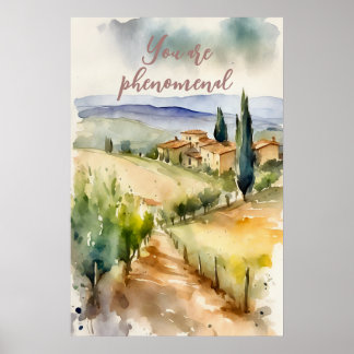 Motivatie Waterverf Wall Art Poster 43