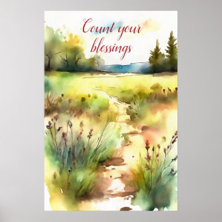 Motivatie Waterverf Wall Art Poster 69