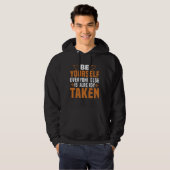 Motivatie - Wees jezelf Hoodie (Voorkant volledig)