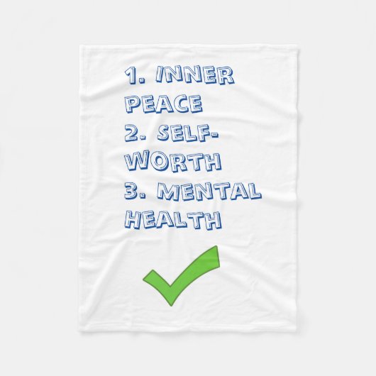 Motivatie Wellness Fleece Blanket Deken (Voorkant)