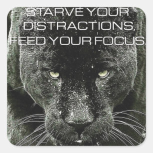 Motivatie werkresultaat vierkante sticker