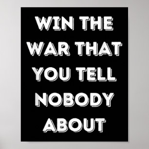 Motivatie Win de oorlog die je niemand vertelt Poster