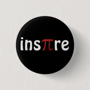 Motivatie Wiskunde Inspire Pi Pin Ronde Button 3,2 Cm