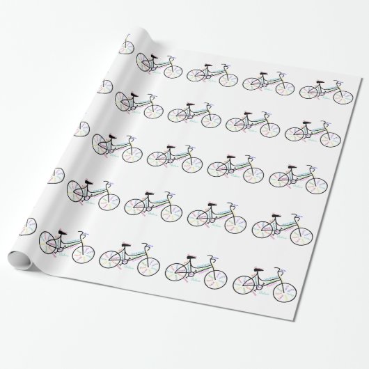 Motivatie woord voor fiets, fietsliefhebbers cadeaupapier (Uitgerold)