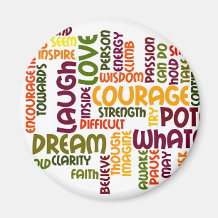 Motivatie woorden #1 koelkastmagneet magneet