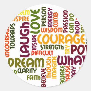 Motivatie woorden #1 stickers