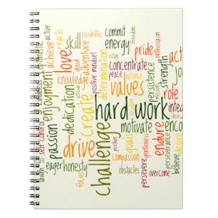 Motivatie woorden #2 positief placebo-effect notitieboek