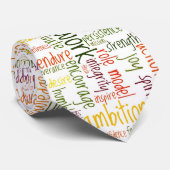 Motivatie woorden #2 stropdas (Opgerold)