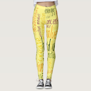 Motivatie woorden #2 voor positieve actie leggings