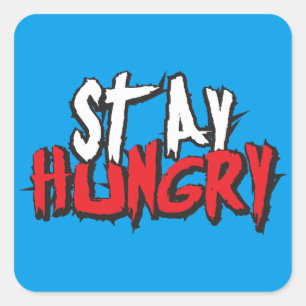 Motivatie woorden - Blijf Hongaars Vierkante Sticker