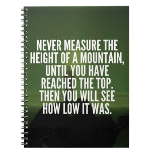 Motivatie woorden - Mountain Notitieboek