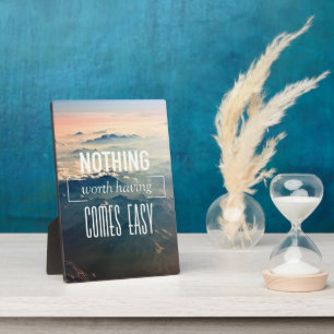 Motivatie woorden niets waard om te hebben komt ge fotoplaat